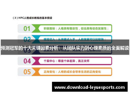 预测冠军的十大关键因素分析：从团队实力到心理素质的全面解读